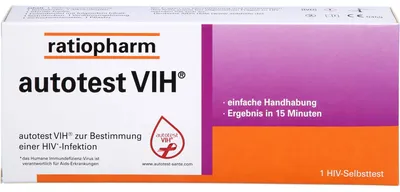 Produktbild von ratiopharm autotest VIH zur Bestimmung einer HIV-Infektion, 1 St. Teststreifen
