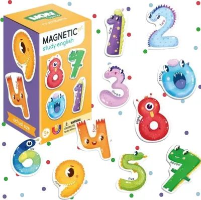 Produktbild von Magnetspiel "Zahlen" In Englisch Farbige Zahlen Lernsparnis 200204
