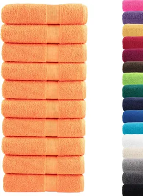 Obrázek produktu pro vidaXL Prémiové sprchové ručníky SOLUND 10 ks. Oranžové 70x140 cm 600 g/m²