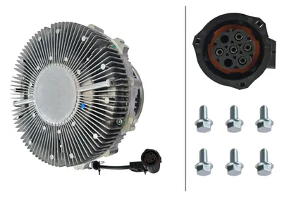 Produktbild von Kupplung Kühlerlüfter elektrisch Ø 237 mm HELLA für MERCEDES-BENZ ACTROS