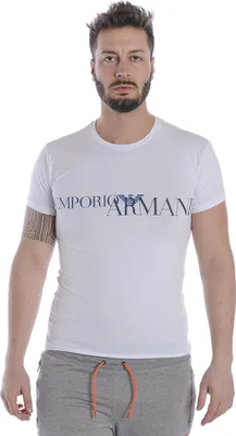 Obrázek produktu pro Pánské tričko s kulatým výstřihem a krátkými rukávy EMPORIO ARMANI, č. výrobku 111035 9P516, velikost L, 95 % bavlna, 5 % Elastan