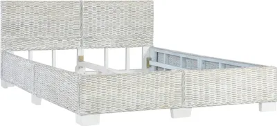Obrázok produktu pre vidaXL Posteľný rošt Grey Natural Rattan 140 x 200 cm