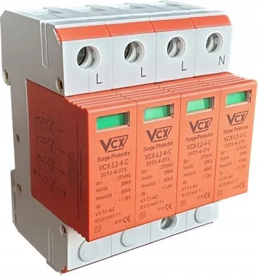 Produktbild von VCX Überspannungsschutz 4p 20-40kA C II 275V Blitzschutz CT-C VCX 9018