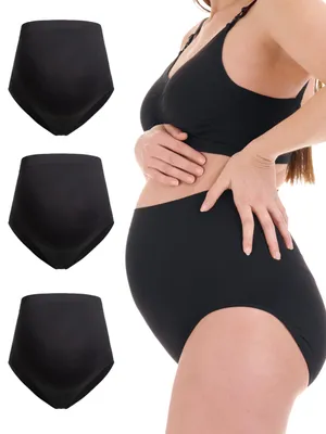 Zdjęcie produktu dla Herzmutter, bielizna do karmienia, majtki ciążowe, bezszwowe, 3 sztuki, certyfikat OekoTex, model 5830