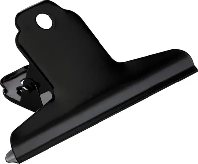Produktbild von Briefklemmer 100mm schwarz 10 Stück Packung mit 48 Stück
