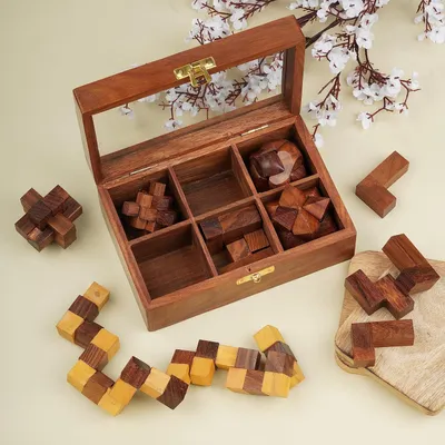 Produktbild von Intelligente 3D-Puzzels für Jugendliche und Erwachsene - dekorative Schatulle - handgefertigtes Spielgeschenk