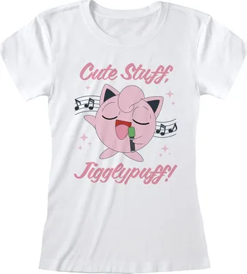 Produktbild von Pokemon Frauenshirt XL Weiß Jigglypuff Sing Along (Fitted)