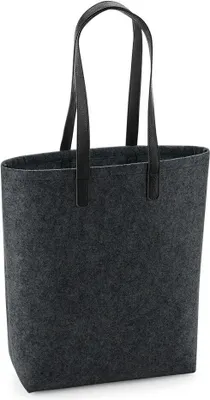 Immagine prodotto di Bagbase - Uomo/Donna Borsa Tote Unisex, Feltro RW7454 (Taglia unica) (Antracite/Nero)