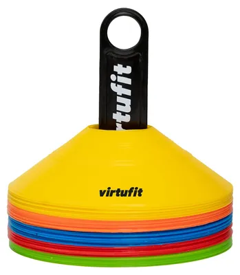 Zdjęcie produktu dla VirtuFit Treningowe pachołki z podstawą 50 sztuk