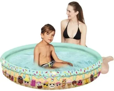 Produktbild von Happy People Happy Summer Pool ca.100x23cm aufgebl., 3 Ringe, 77448