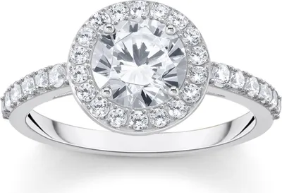 Produktbild von Thomas Sabo Sparkling White TR2475-051-14 Damenring, Ringgröße:58