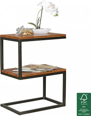Obrázek produktu pro Brüxxi Odkládací stolek Alea, 60 cm, masiv Sheesham