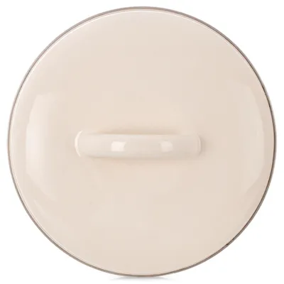 Obrázok produktu pre Orion | Pokrievka na hrniec - Ø 14 cm - Odolná do rúry - Smaltovaná oceľ - Smaltovaná pokrievka krémová