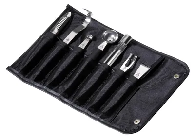Produktbild von triangle Garnierset in Rolltasche, 7-tlg.