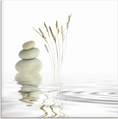 Produktbild von ARTland Glasbild Zen Friede Größe: 30x30 cm
