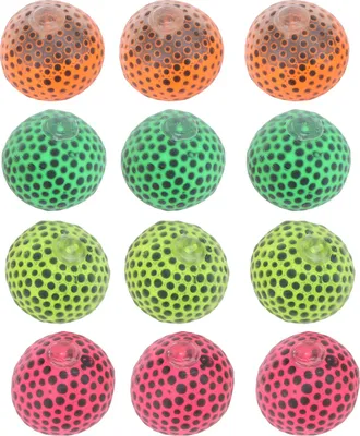 Produktbild von 12 Packssenorische Stressbälle Setzen Sie Angstlinderung Spielzeug weicher TPR Erhöhung Unterhaltungsquetschen für Autismus -Hyperaktivität