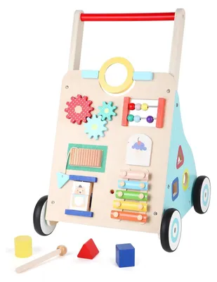 Produktbild von Lauflernwagen Laufhilfe Schiebewagen - 10 in 1 - Holz - Aktivitätszentrum für Babys