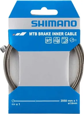 Produktbild von Shimano Y80098210 MTB-Bremszug Edelstahl 2050 mm verpackt Y80098210