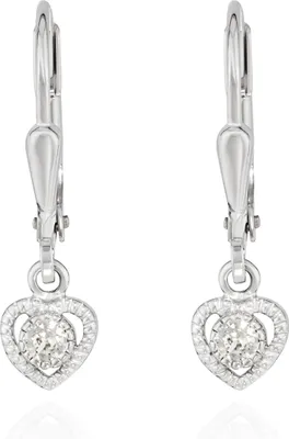 Produktbild von NKlaus Paar Brisur Blumen Ohrhänger 925 Silber 5x5mm Damen Ohrringe Zirkonia weiß 13433