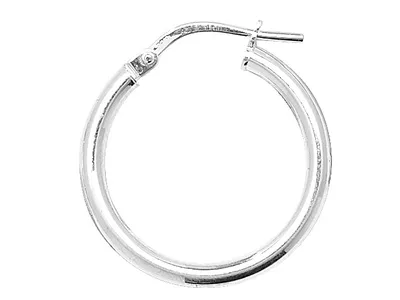 Productafbeelding van Creoolse oorbellen voor dames, zilver 925, 15 mm; TRS17692MM15