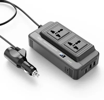 Obrázek produktu pro Autoinvertor XO CZ011, 200 W, 2xUSB-A + USB-C + 2xAC, černý