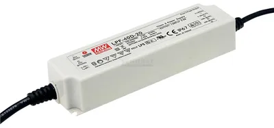 Obrázok produktu pre Mean Well LED ovládač, napájací zdroj, LED transformátor, konštantné napätie, stmievateľný, 40 W, 1,34 A, 30 V