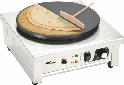 Produktbild von Elektrischer Crêpe Maker 40 cm 3000W mit Antihaftplatte & Temperaturregelung für Crêpes und Pfannkuch