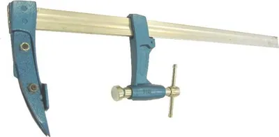 Image de Serre joint charpentier URKO - serrage 800mm - saillie 120mm - rail 35x8mm - 4003J