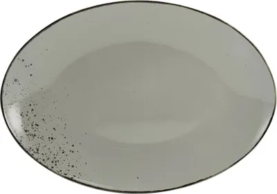 Produktbild von CreaTable 20368 Nature Collection Platte oval 35 cm STONE