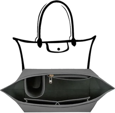 Immagine prodotto di Organizer per borsa Vilten, a più scomparti, pieghevole, L, nero