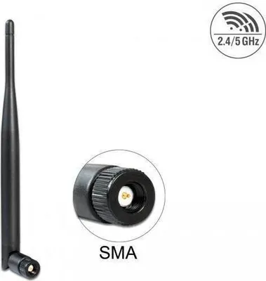 Produktbild von DELOCK WL-Antenne  SMA 5dBi Kippgelenk schwarz