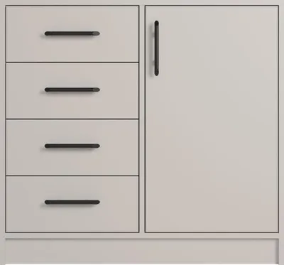 Produktbild von Furniture24 Kommode Smart Srk2 - Kaschmir, Modern mit 4 Schubladen, 90x84x40 cm, für Wohnzimmer, Schlafzimmer