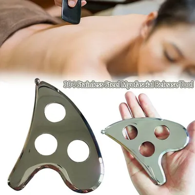 Produktbild von 304 Edelstahl-Körpermassagegerät Schaber lockerer Muskelmeridian Massagegerät
