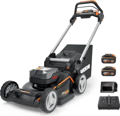Produktbild von WORX WG749E, Schieberasenmäher, 46 cm, 2 cm, 8 cm, 55 l, Akku