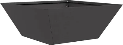 Produktbild von vidaXL Garten-Pflanzgefäß Schwarz 40 x 40 x 15 cm Kaltgewalzter Stahl
