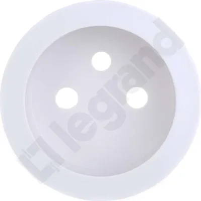 Zdjęcie produktu dla Legrand 068111 - Biała ramka - Gniazdo natynkowe 2P+T - Céliane