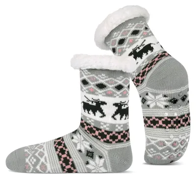 Produktbild von Hausschuhe Hüttensocken Stoppersocken - Rutschfest - Warm - Uni