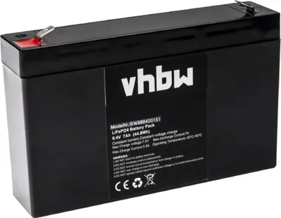 Produktbild von vhbw Akku Bordbatterie für Wohnwagen, Boot, Camping, Wohnmobil (7 Ah, 6,4 V, LiFePO4)