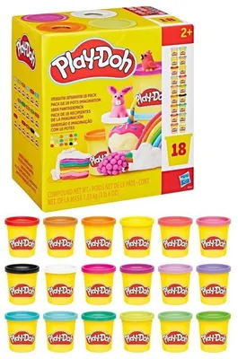 Produktbild von Hasbro Play Doh 18er Fantasiepack Knete 18 Dosen/Farben