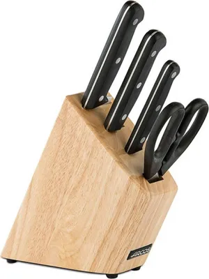 Image de Bloc de 3 couteaux + ciseaux noir - Arcos - 285000 - universel
