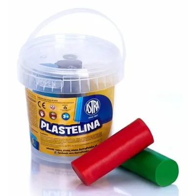 Produktbild von ASTRA Knetmasse im Eimer 6 Farben 480g, 303106001