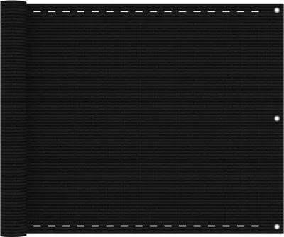 Obrázek produktu pro Balkonová zástěna černá 75 x 400 cm HDPE
