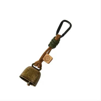 Zdjęcie produktu dla INF Metalowy dzwonek do plecaka antyczny brąz 15cm x 3.5cm na szlak