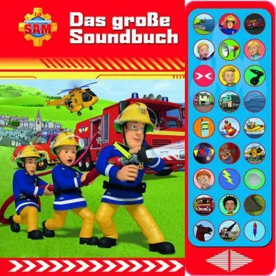 Obrázek produktu pro Feuerwehrmann Sam - Das große Soundbuch - 27-Button-Soundbuch mit 24 Seiten für Kinder ab 3 Jahren