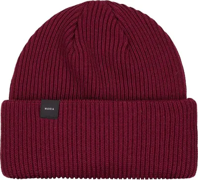 Image de Bonnet Makia Merino rouge homme rouge Taille unique