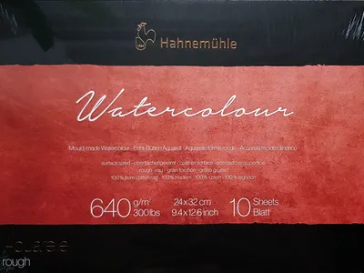 Produktbild von Hahnemühle The Collection Watercolour Aquarellpapier - 640 g/m² - rau - 24 x 32 cm - 10 Blatt