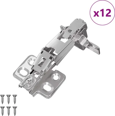 Zdjęcie produktu dla Zawias 12 pcs Nikiel 139 x 64,1 x 10 mm Żelazo