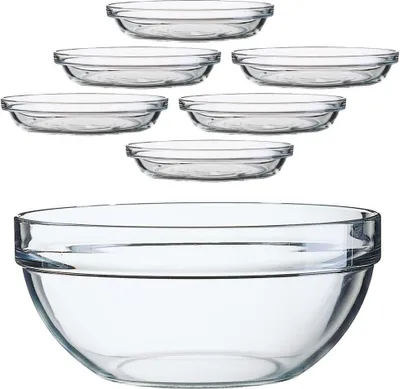 Produktbild von Arcoroc Empilable Schüssel 26+ Puddingteller Set 7 tlg.