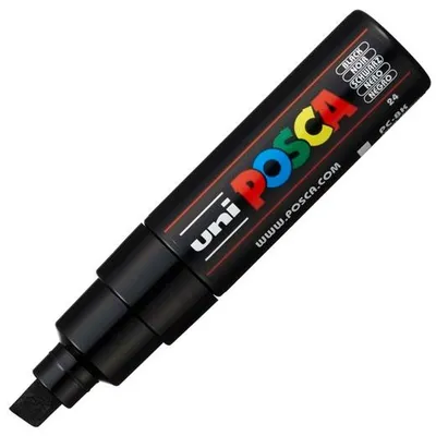 Zdjęcie produktu dla Flamastry POSCA PC-8K czarne 6 sztuk