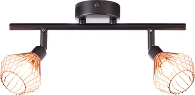 Produktbild von Brilliant Dalma Spotrohr, 2-flammig G9 Schwarz Kupfer 21013/76